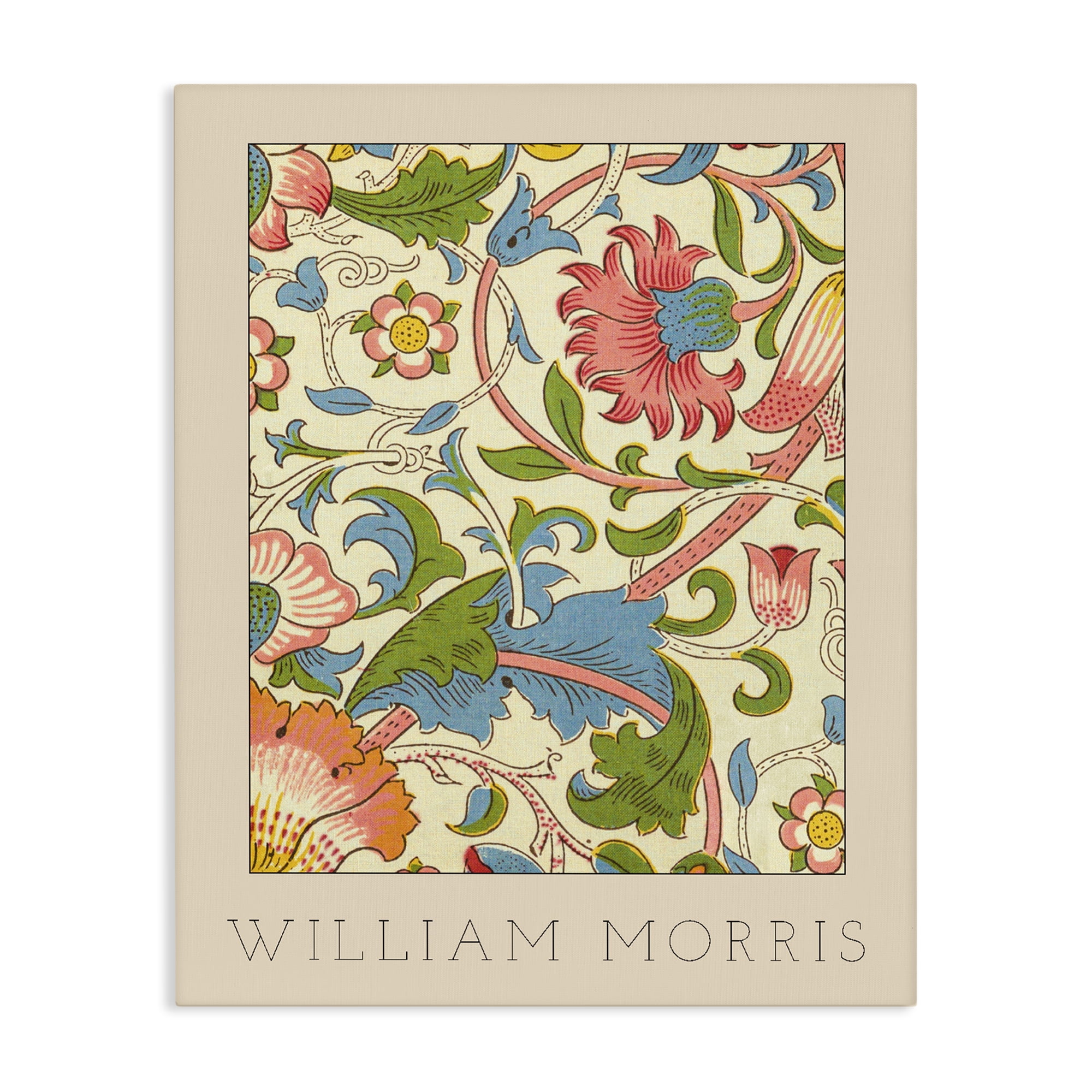 Stupell Industries Stylish Boho Classic Flowers Canvas Wall Art, design by Lil' Rue
