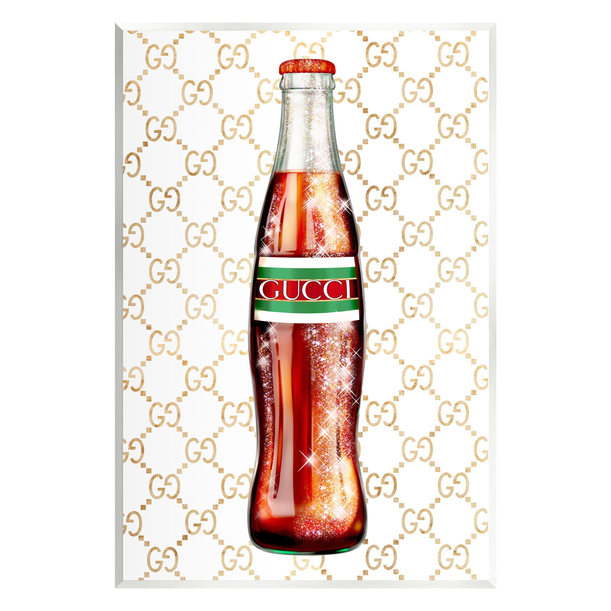 Stupell Industries Stylish Cola Bottle Kitchen Glam Fashion Pattern Graphic Art Unframed Art Print Wall Art, Design by Ziwei Li