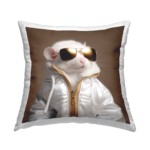 Stupell Industries Stylish Glam Animal Decorative Printed Throw Pillow, 18 x 18