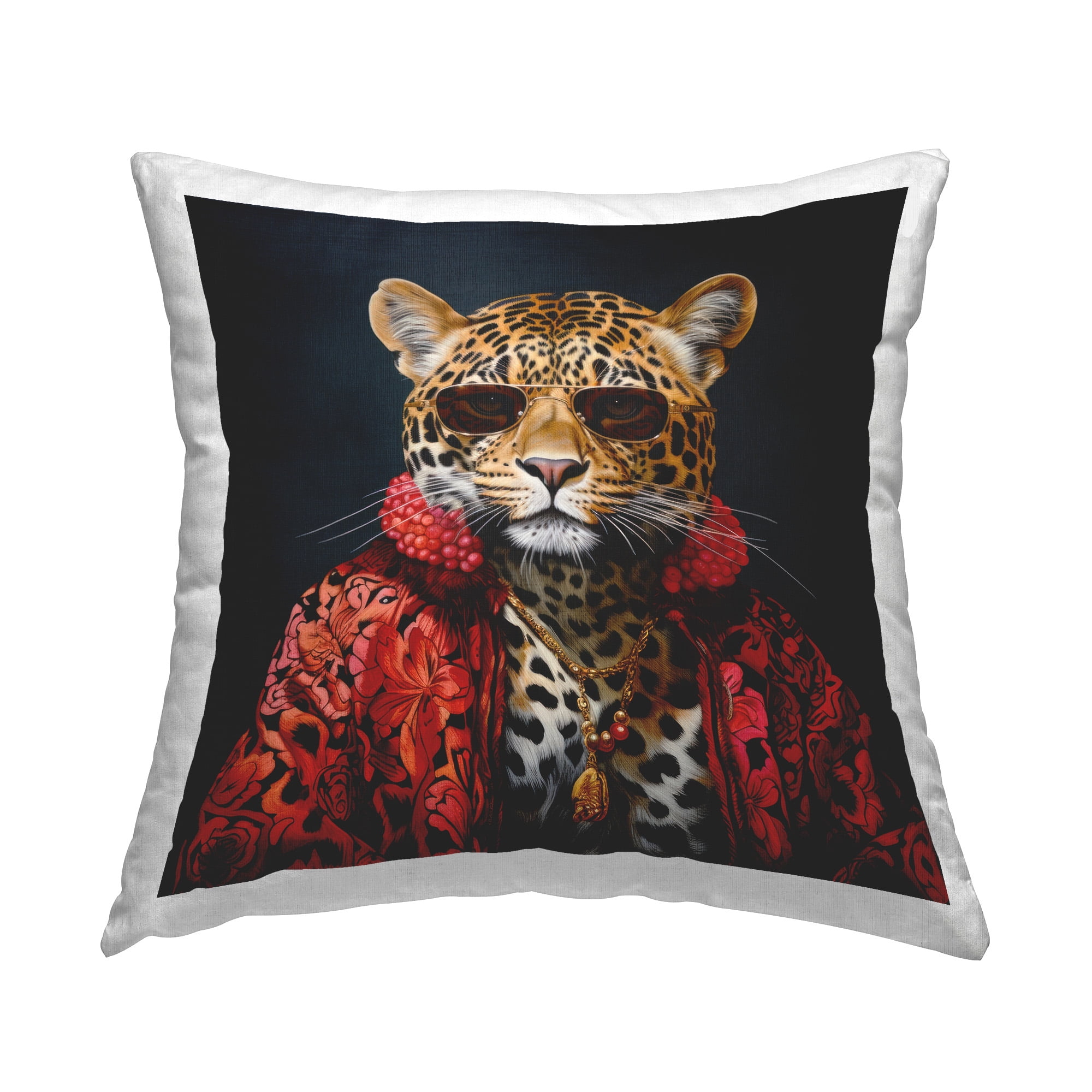 Stupell Industries Stylish Leopard Fashion Decorative Printed Throw Pillow Design by Lazar Studio