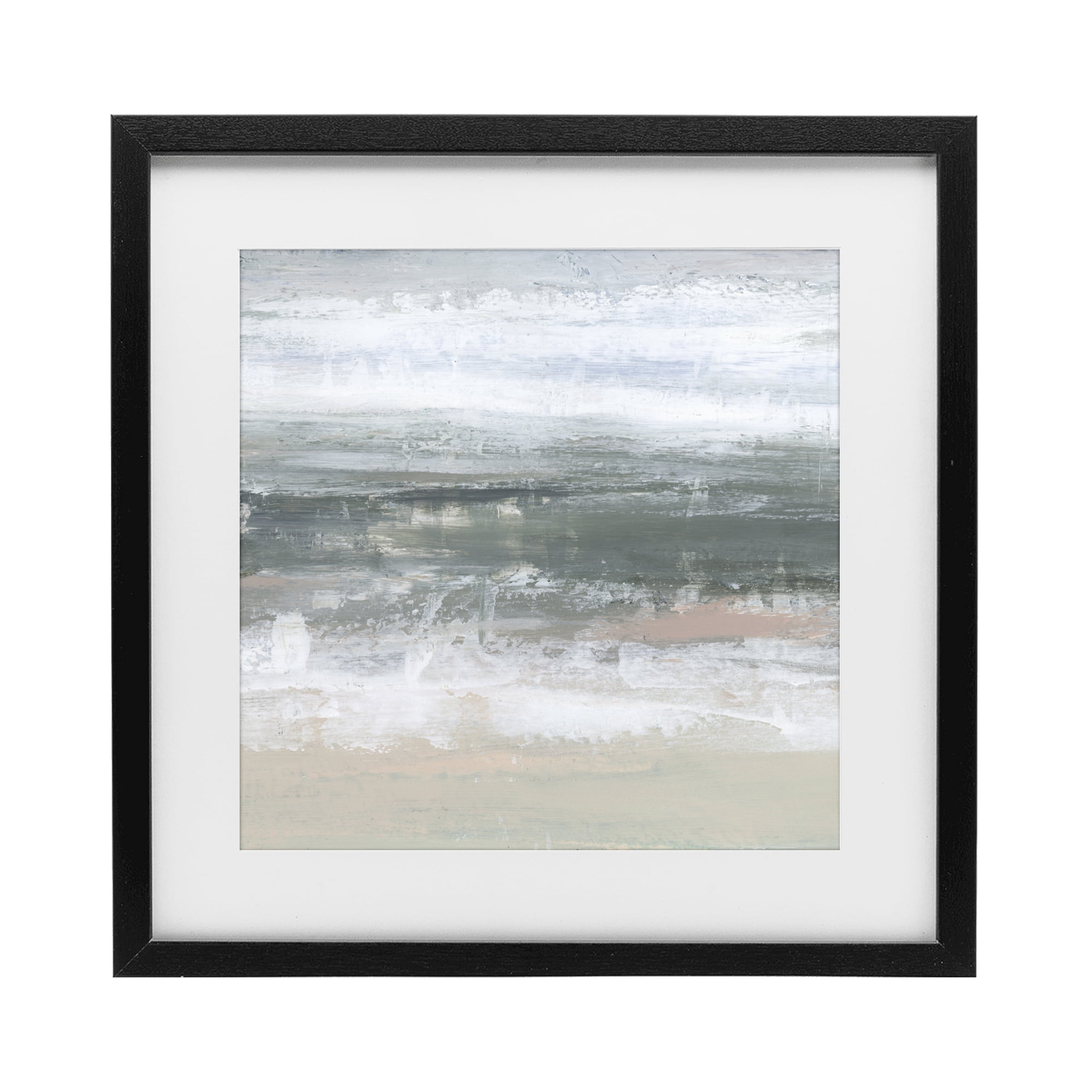 Stupell Industries Subdued Pastel Tides Black Framed Print Under Glass, design by Ethan Harper