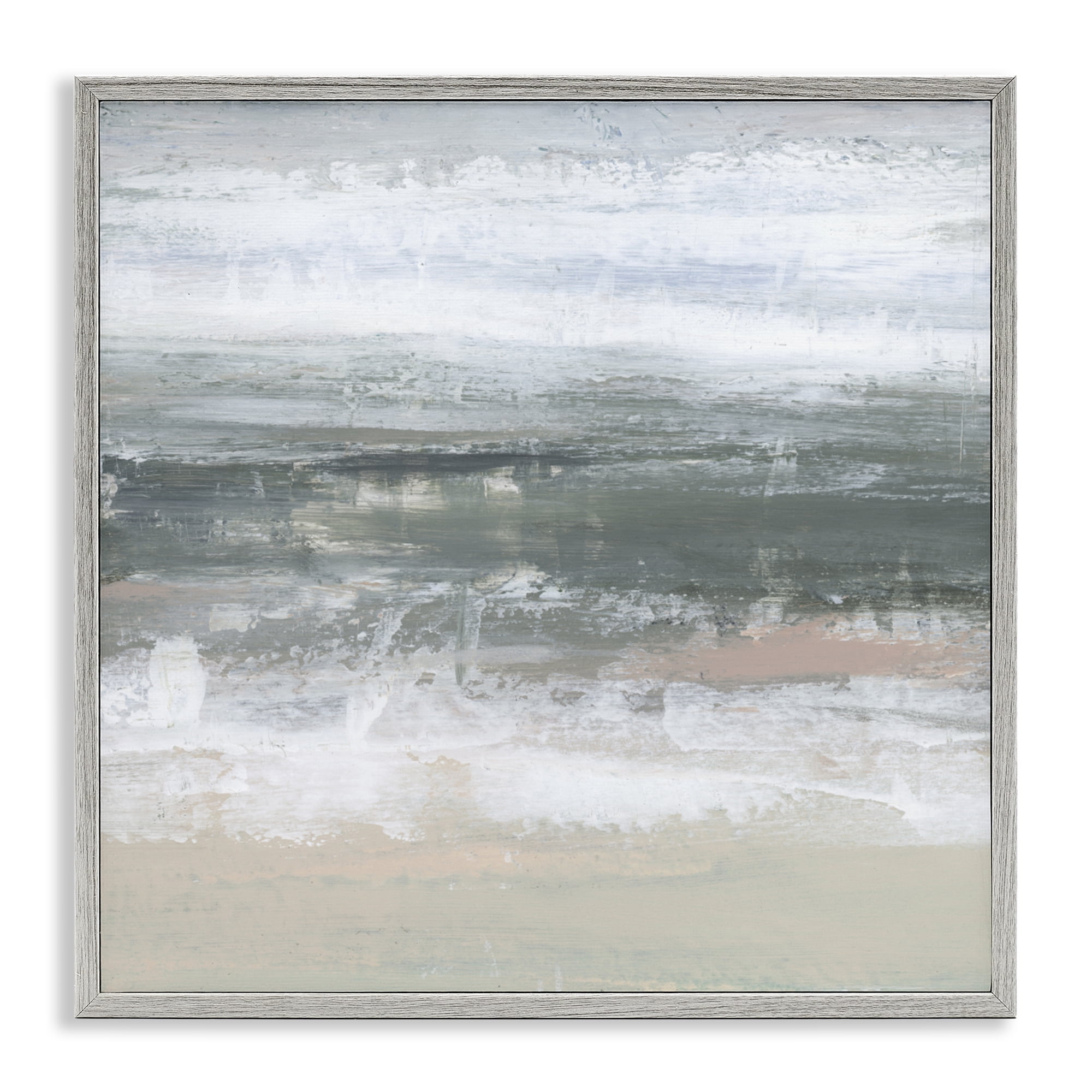 Stupell Industries Subdued Pastel Tides Gray Framed Giclee Art, design by Ethan Harper