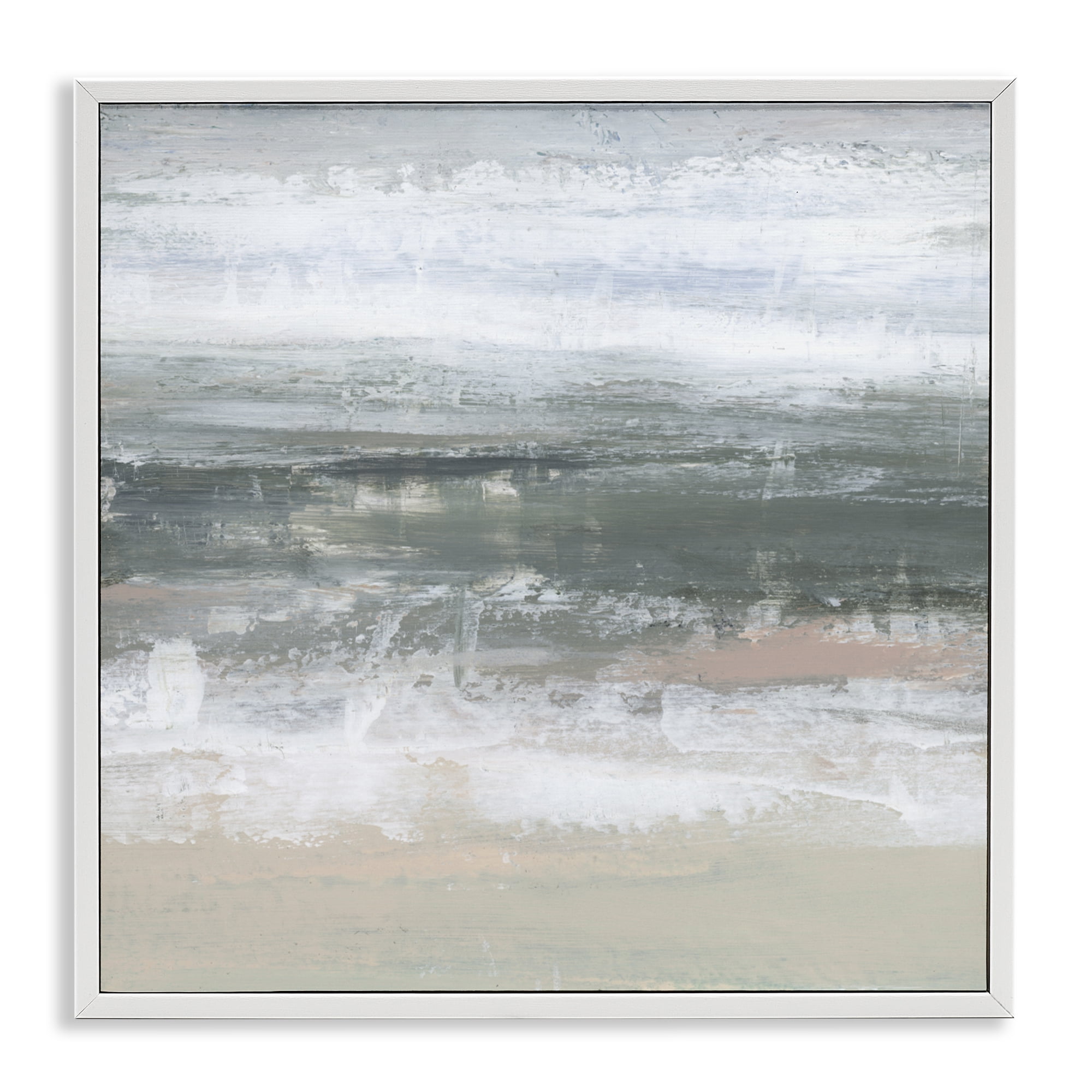 Stupell Industries Subdued Pastel Tides White Framed Giclee Art, design by Ethan Harper