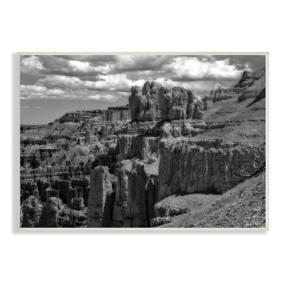 Stupell Industries Sublime Canyon Mountain Cliffs Muted Monotone Photograph,15 x 10, Design by Daniel Sproul