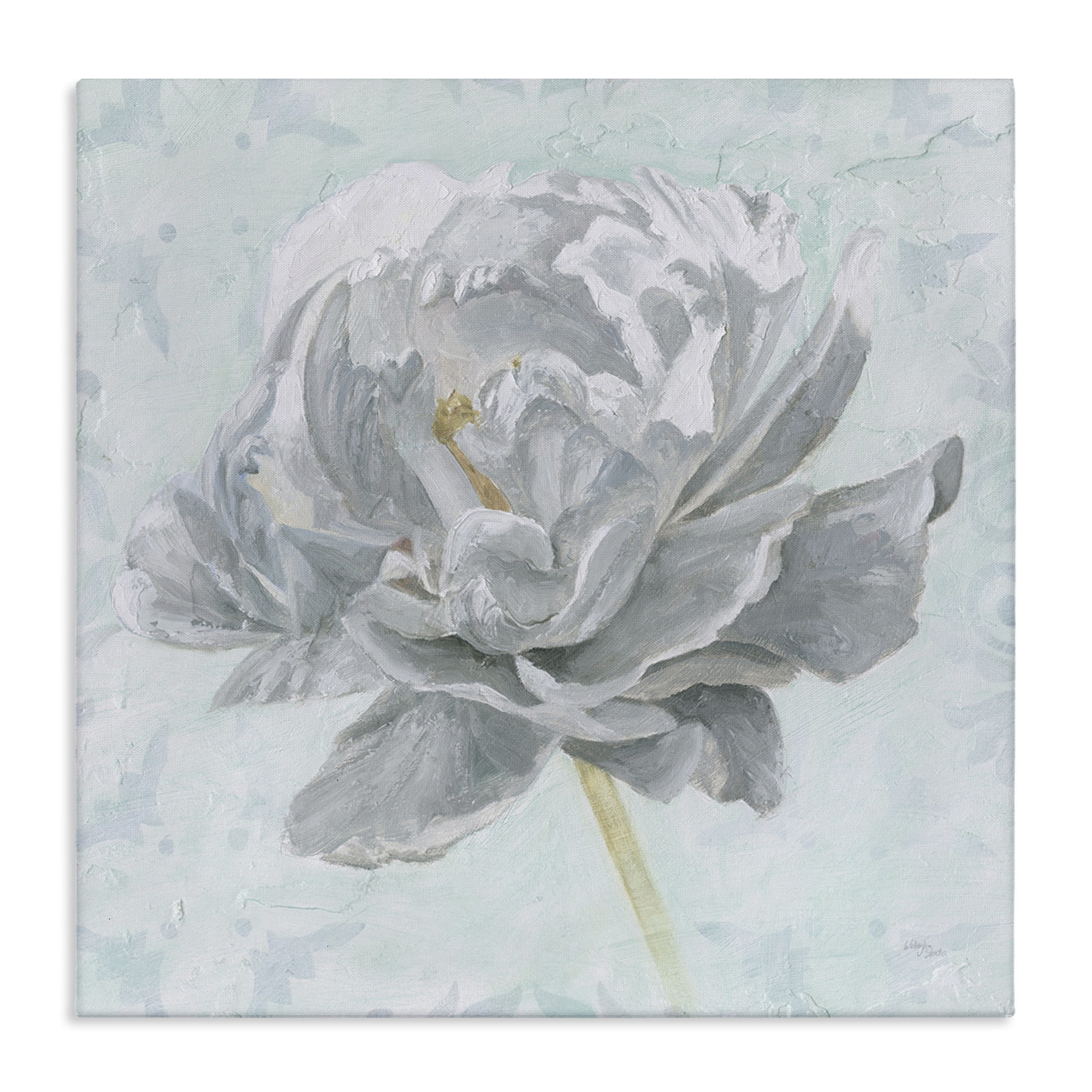 Stupell Industries Sublime Peony Bloom Botanical & Floral Painting Gallery Wrapped Canvas Art Print Wall Art, 24 x 24