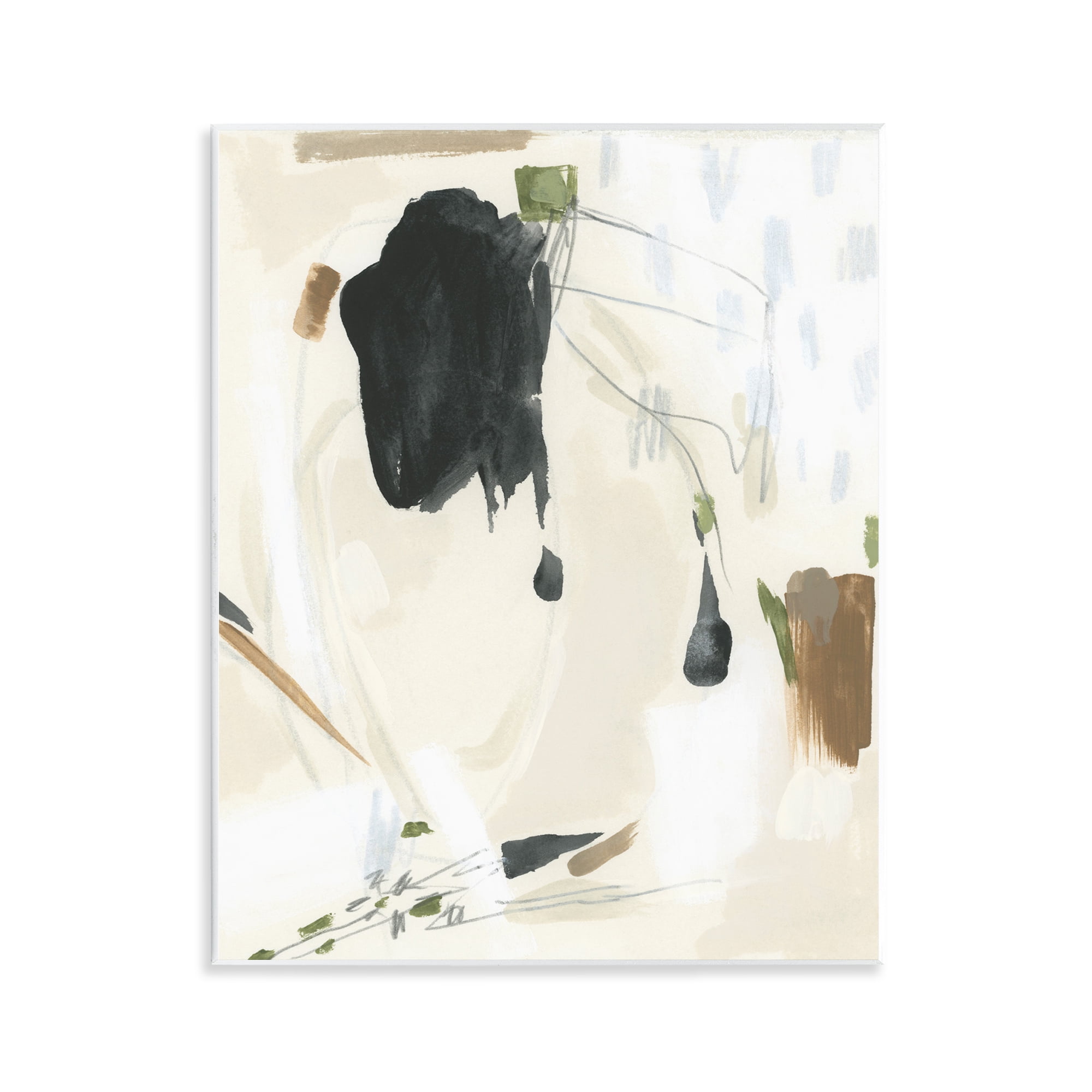 Stupell Industries Subtle Abstract Painting Abstract Painting Unframed Art Print Wall Art, 11 x 14