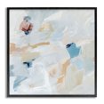 Stupell Industries Subtle Abstract with Blue Abstract Painting Gray