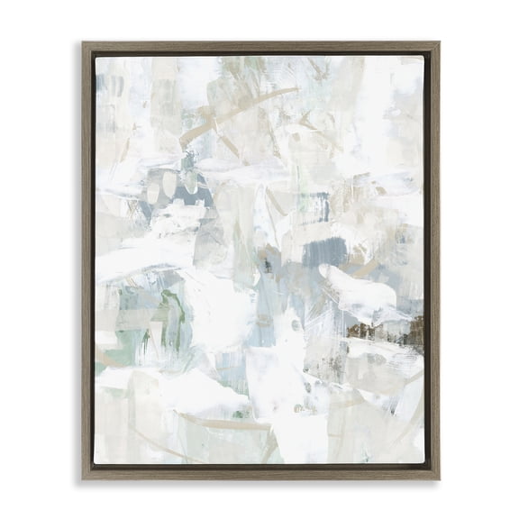 Stupell Industries Subtle Abstracted Pattern Abstract Painting Brown Floater Framed Canvas Art Print Wall Art, 25 x 31