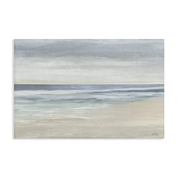 Stupell Industries Subtle Beach Ombre Landscape & Nature Painting Wrapped Canvas Art Print Wall Art, 24 x 16