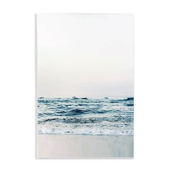 Stupell Industries Subtle Beach Waves Coastal Photography Unframed Art Print Wall Art, 10 x 15