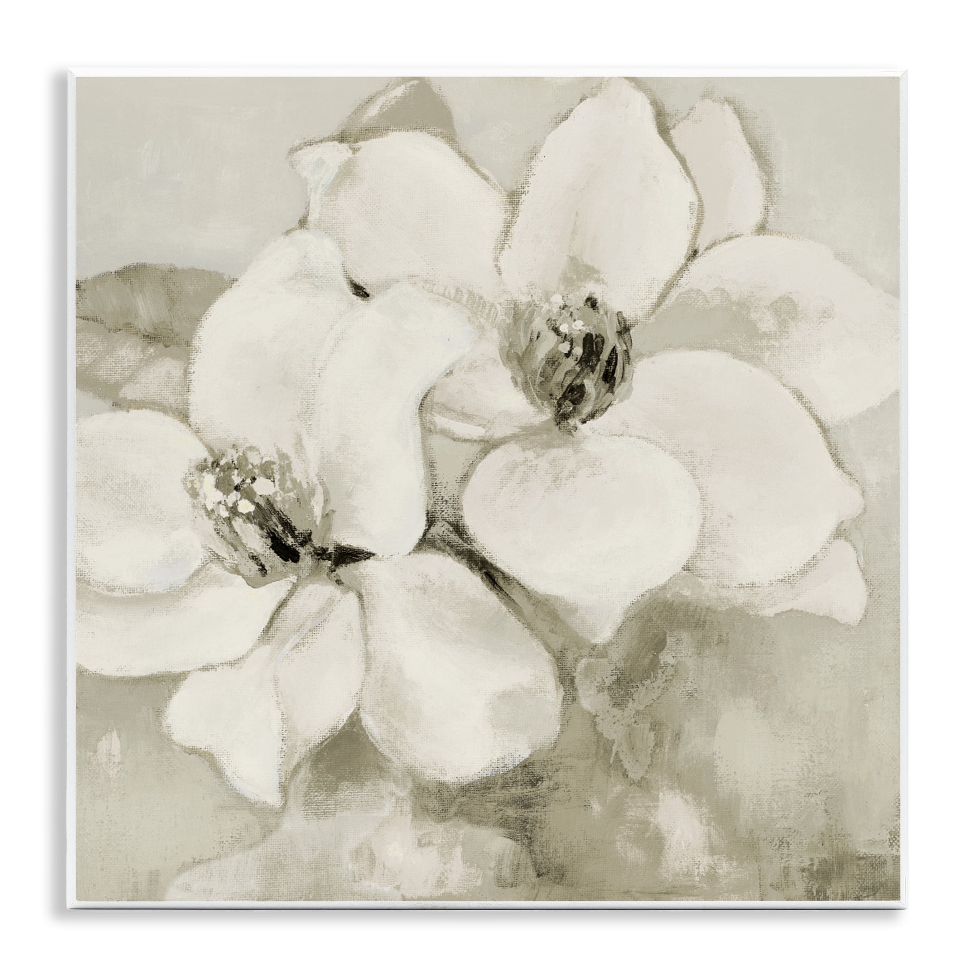 Stupell Industries Subtle Beige Magnolias Wall Plaque Art, design by Lanie Loreth