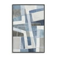 thumbnail image 1 of Stupell Industries Subtle Blue & Tan Geometrics Geometric Painting Black Framed Art Print Wall Art, 20 x 30, 1 of 8