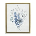 thumbnail image 1 of Stupell Industries Subtle Blue Wildflowers Botanical & Floral Painting Gold Floater Framed Art Print Wall Art, 17 x 21, 1 of 10