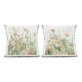 thumbnail image 1 of Stupell Industries Subtle Charming Flower Blooms 2 Piece Decorative Printed Throw Pillow Set, design by Hannah Dawson, 1 of 6