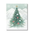 thumbnail image 1 of Stupell Industries Subtle Christmas Tree in Snow Holiday Painting Gallery Wrapped Canvas Art Print Wall Art, 24 x 30, 1 of 2