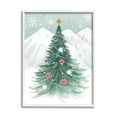 thumbnail image 1 of Stupell Industries Subtle Christmas Tree in Snow Holiday Painting White Framed Art Print Wall Art, 24 x 30, 1 of 9