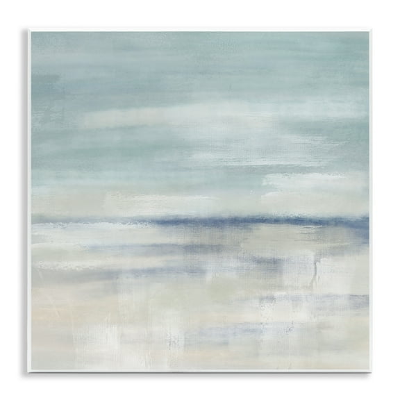 Stupell Industries Subtle Coastal Abstraction Abstract Painting Unframed Art Print Wall Art, 12 x 12
