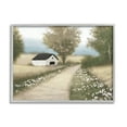 thumbnail image 1 of Stupell Industries Subtle Cottage Path Landscape Painting Gray Framed Art Print Wall Art, 14 x 11, 1 of 9
