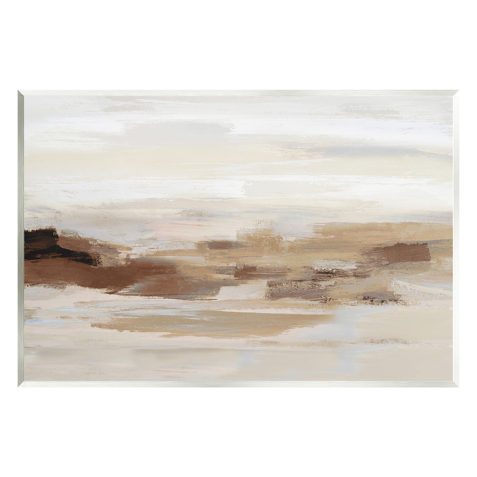 Stupell Industries Subtle Desert Dunes Abstract Painting Unframed Art Print Wall Art, 15 x 10
