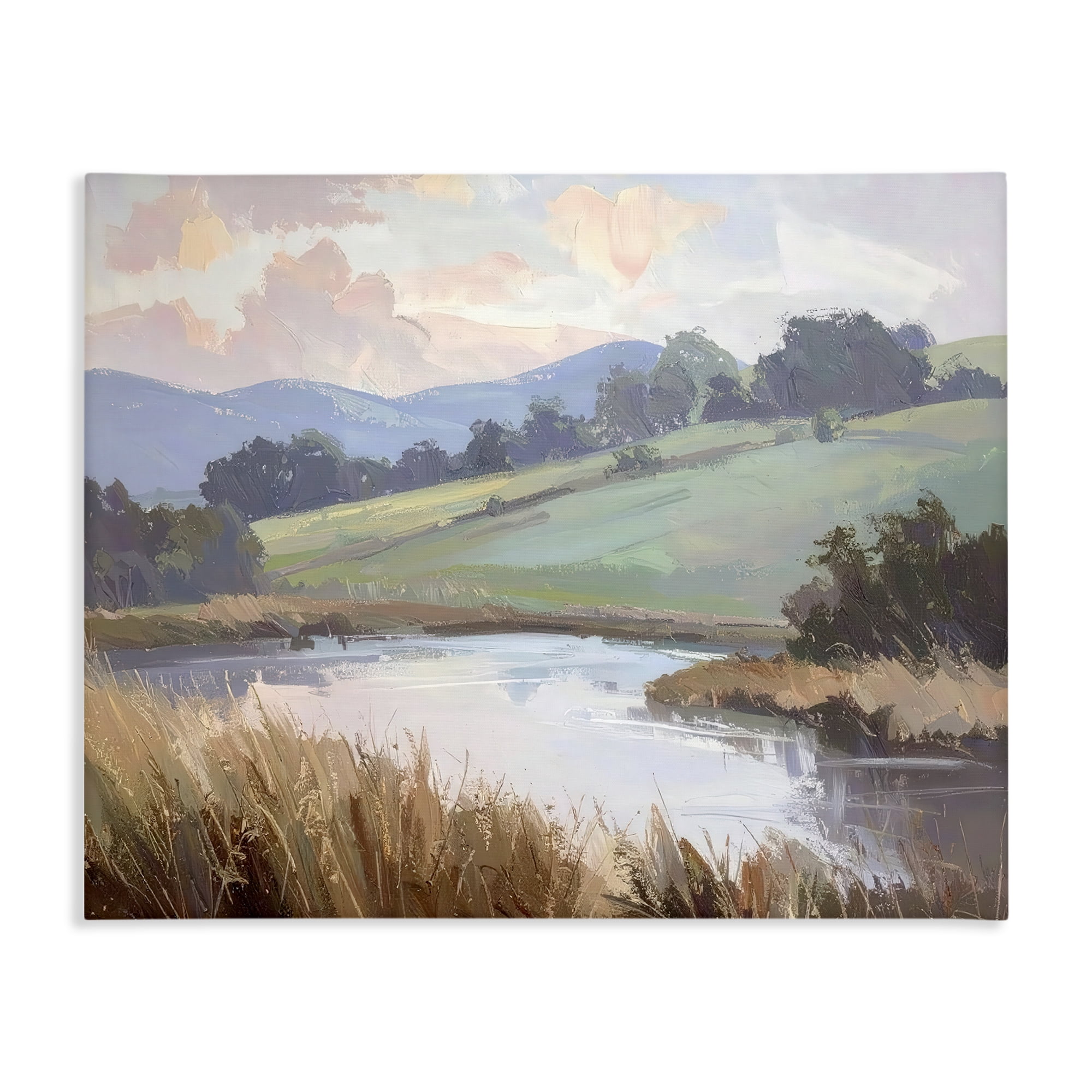 Stupell Industries Subtle Distant Mountains Canvas Wall Art, design by Alonza Saunders