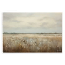 Stupell Industries Subtle Flower Meadow Landscape Painting Unframed Art Print Wall Art, 15 x 10