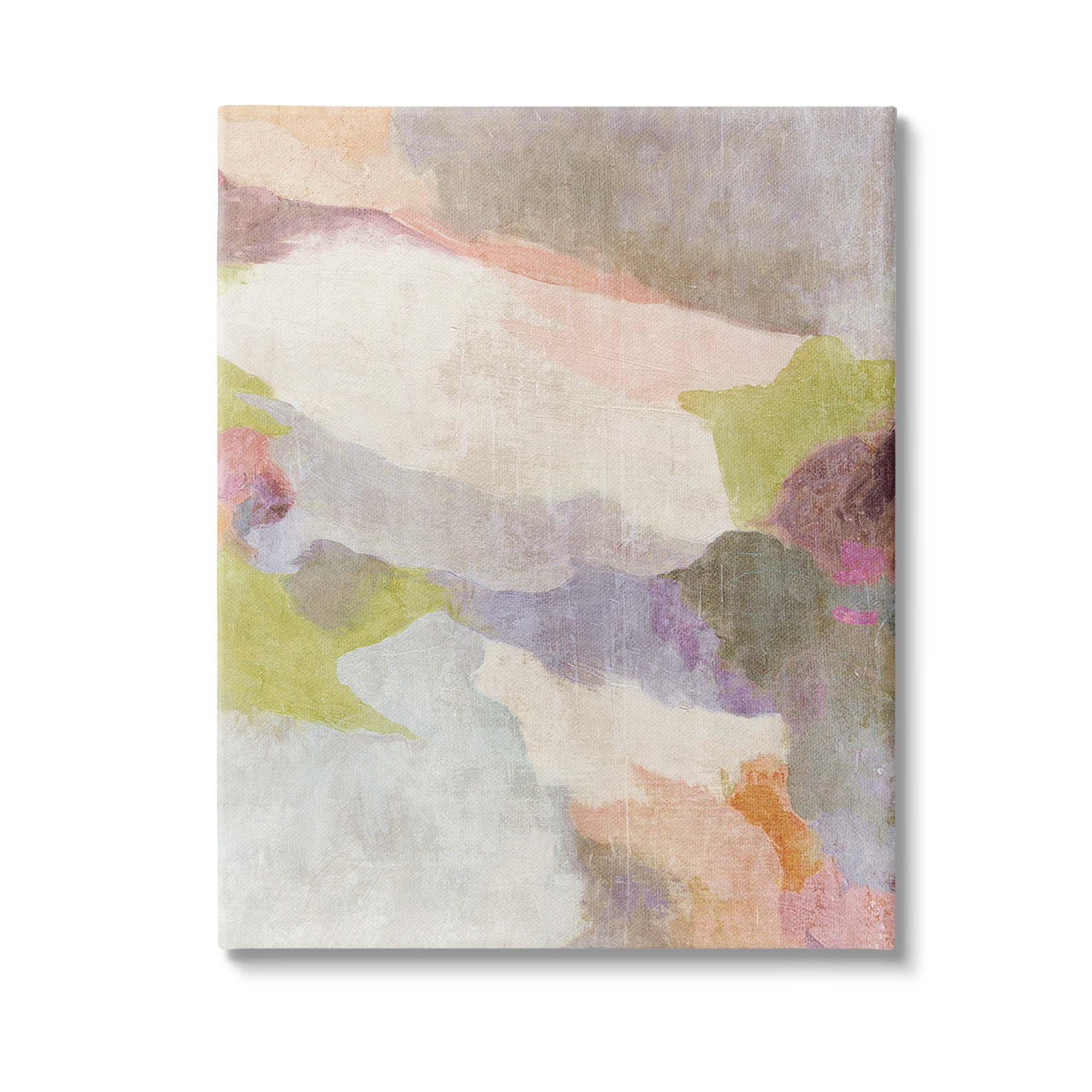 Stupell Industries Subtle Fluid Abstraction Abstract Painting Gallery Wrapped Canvas Art Print Wall Art, 36 x 48