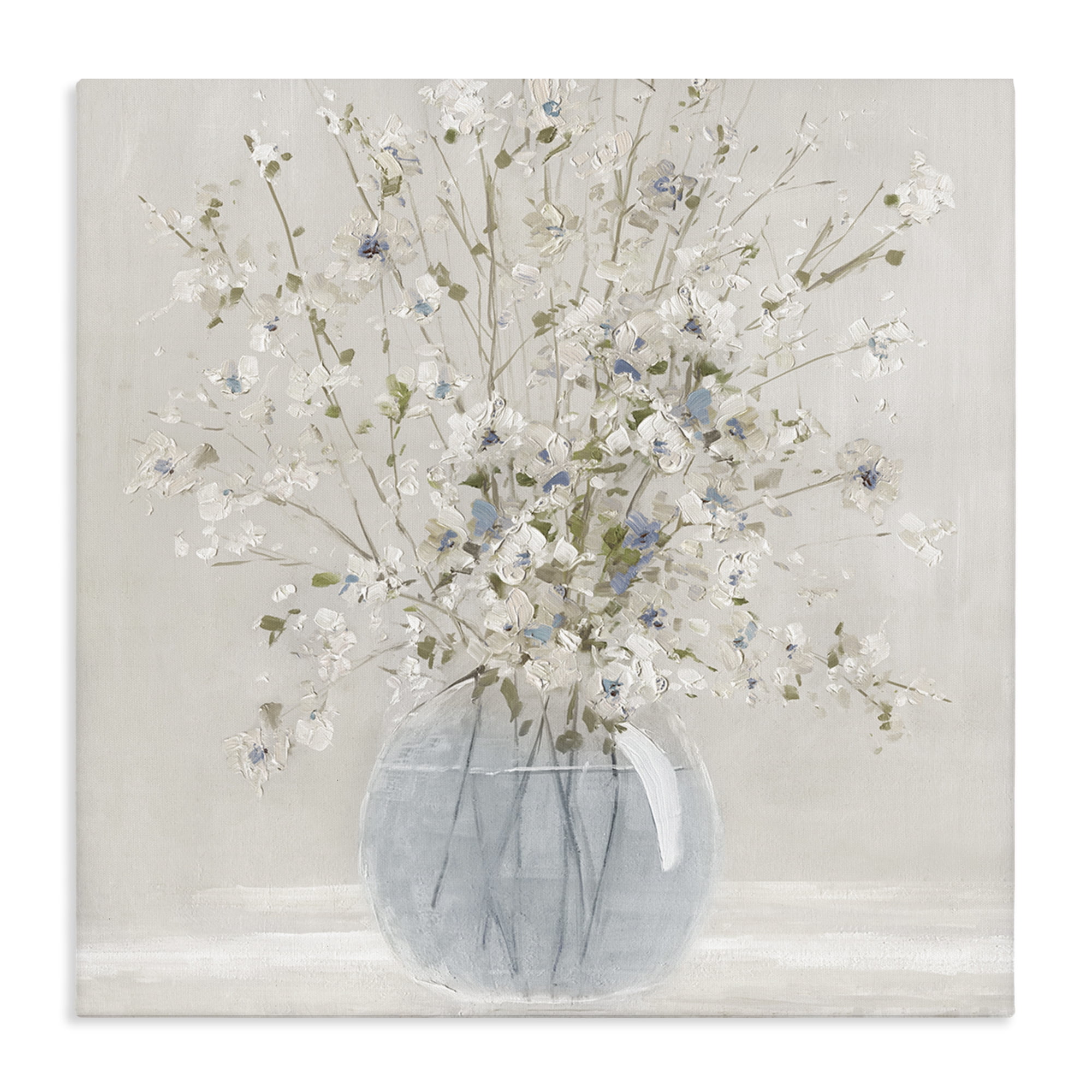 Stupell Industries Subtle Glass Vase Bouquet Canvas Wall Art, design by Carol Robinson