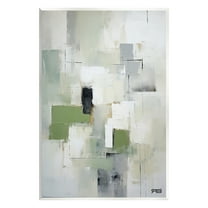 Stupell Industries Subtle Grey Shapes Abstract Painting Unframed Art Print Wall Art, 10 x 15