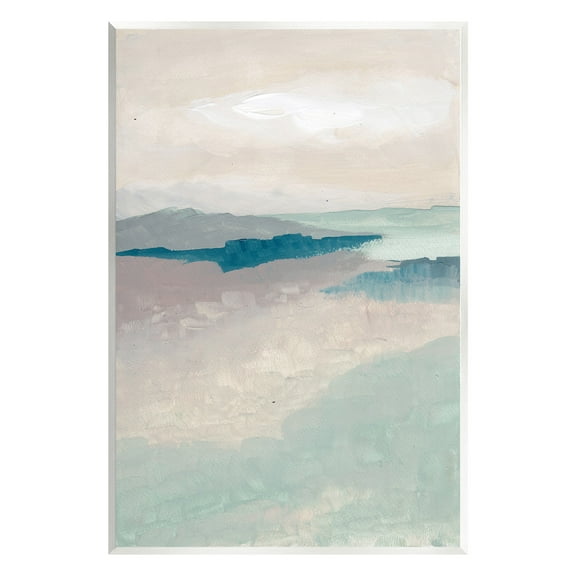 Stupell Industries Subtle Horizon Abstract Abstract Painting Unframed Art Print Wall Art, 10 x 15