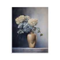 Stupell Industries Subtle Hydrangeas in Vase Floral Painting Unframed Art Print Wall Art, 11 x 14