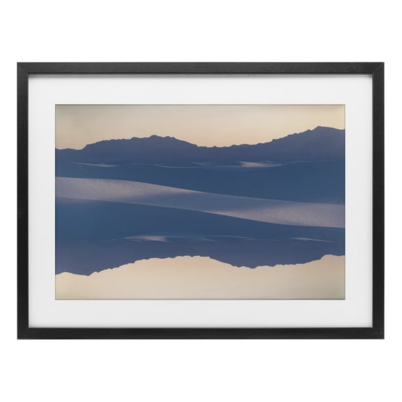 Stupell Industries Subtle Mountain Silhouette Reflection Black Framed Print Under Glass design by Robin Vandenabeele, 14 x 20