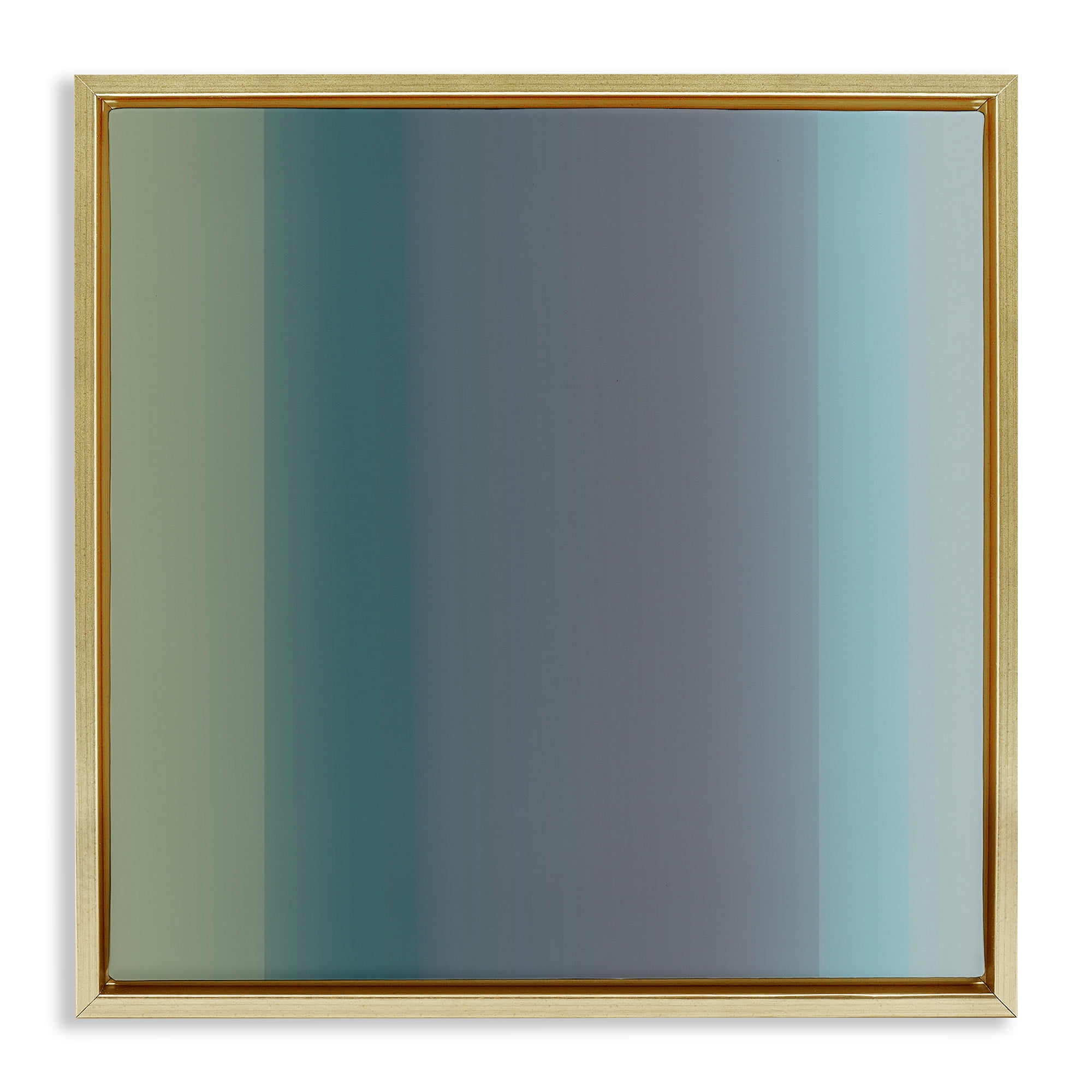 Stupell Industries Subtle Ombre Gradient Abstract Painting Gold Floater Framed Canvas Art Print Wall Art, 18 x 18