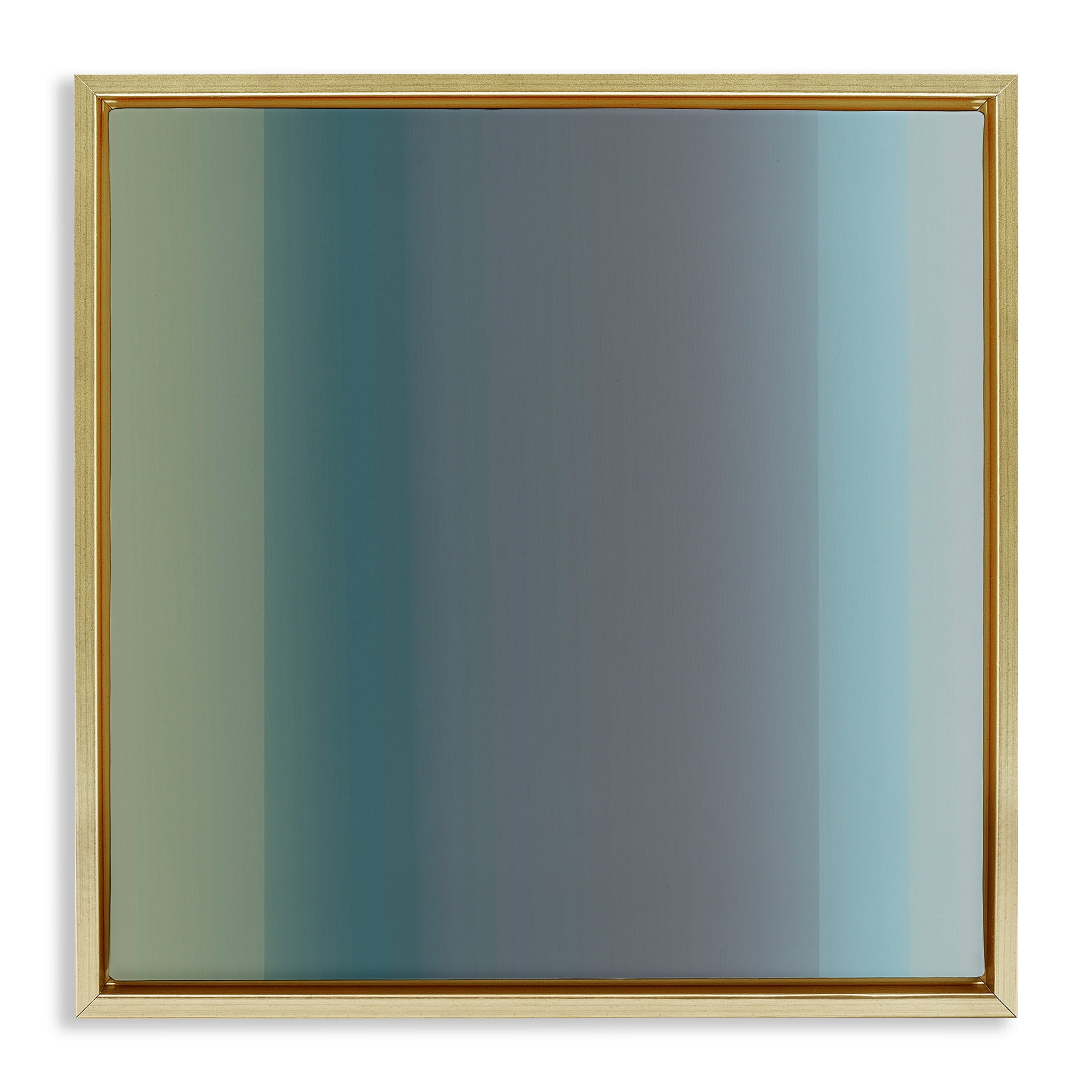 Stupell Industries Subtle Ombre Gradient Abstract Painting Gold Floater Framed Canvas Art Print Wall Art, 25 x 25
