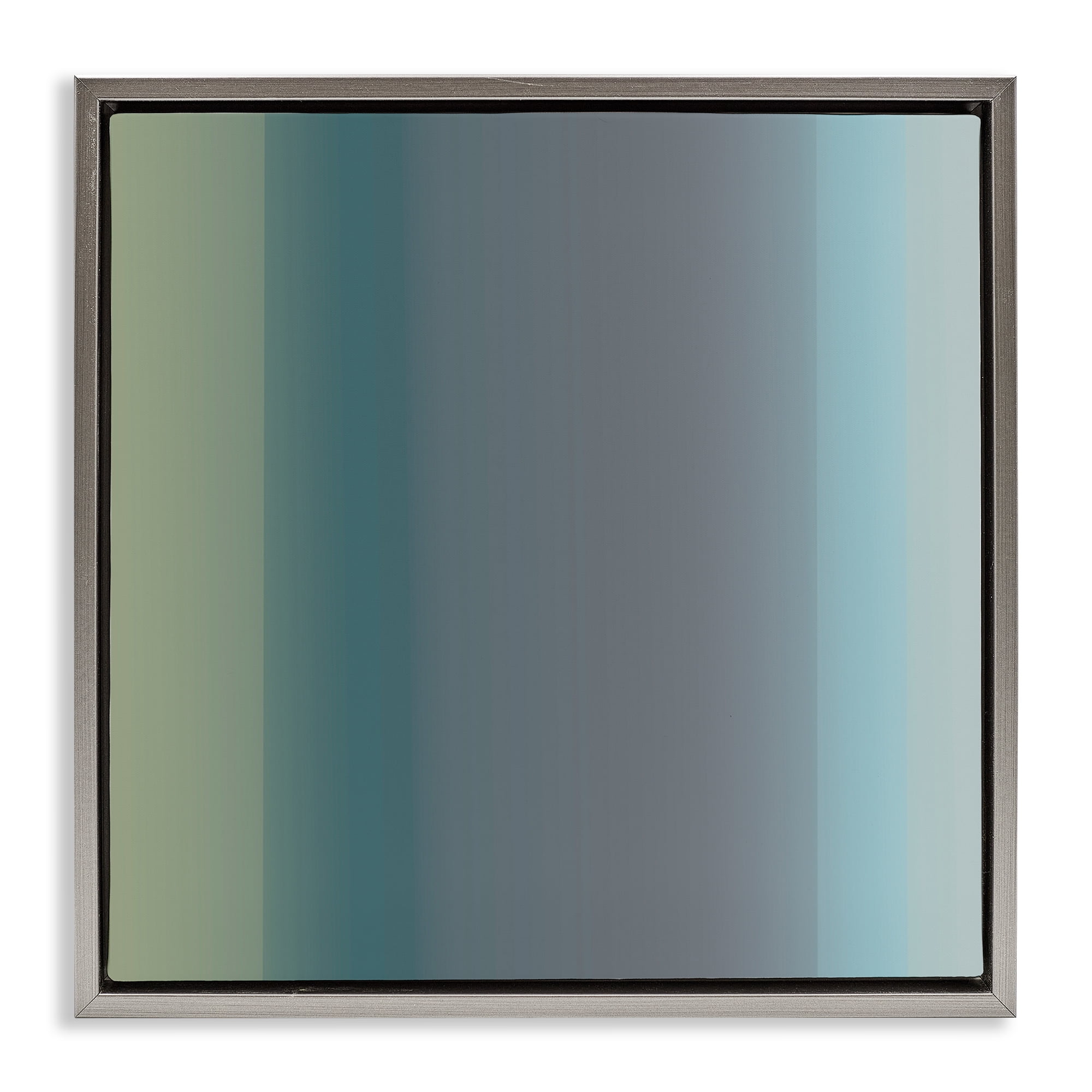 Stupell Industries Subtle Ombre Gradient Abstract Painting Gray Floater Framed Canvas Art Print Wall Art, 18 x 18