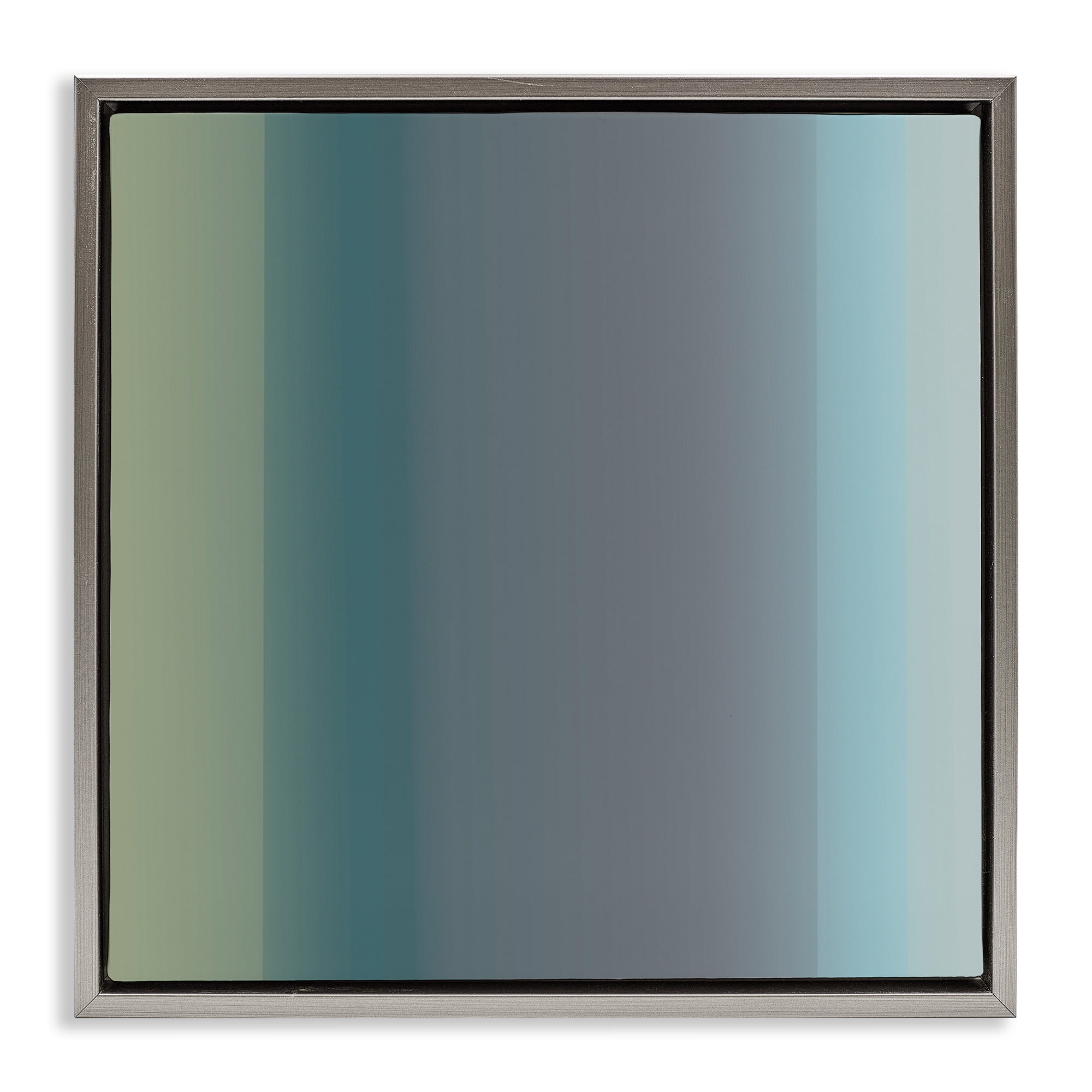 Stupell Industries Subtle Ombre Gradient Abstract Painting Gray Floater Framed Canvas Art Print Wall Art, 25 x 25