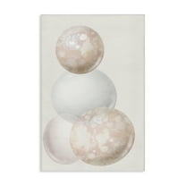 Stupell Industries Subtle Orbs Shapes Abstract Painting Gallery Wrapped Canvas Art Print Wall Art, 16 x 24