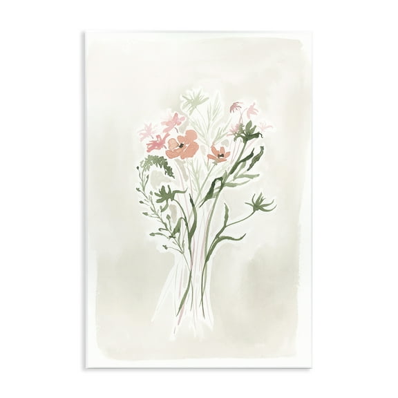 Stupell Industries Subtle Pastel Blooms Botanical & Floral Painting Unframed Art Print Wall Art, 10 x 15