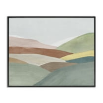 Stupell Industries Subtle Rolling Hills Black Framed Giclee Art design by Ian C., 11 x 14