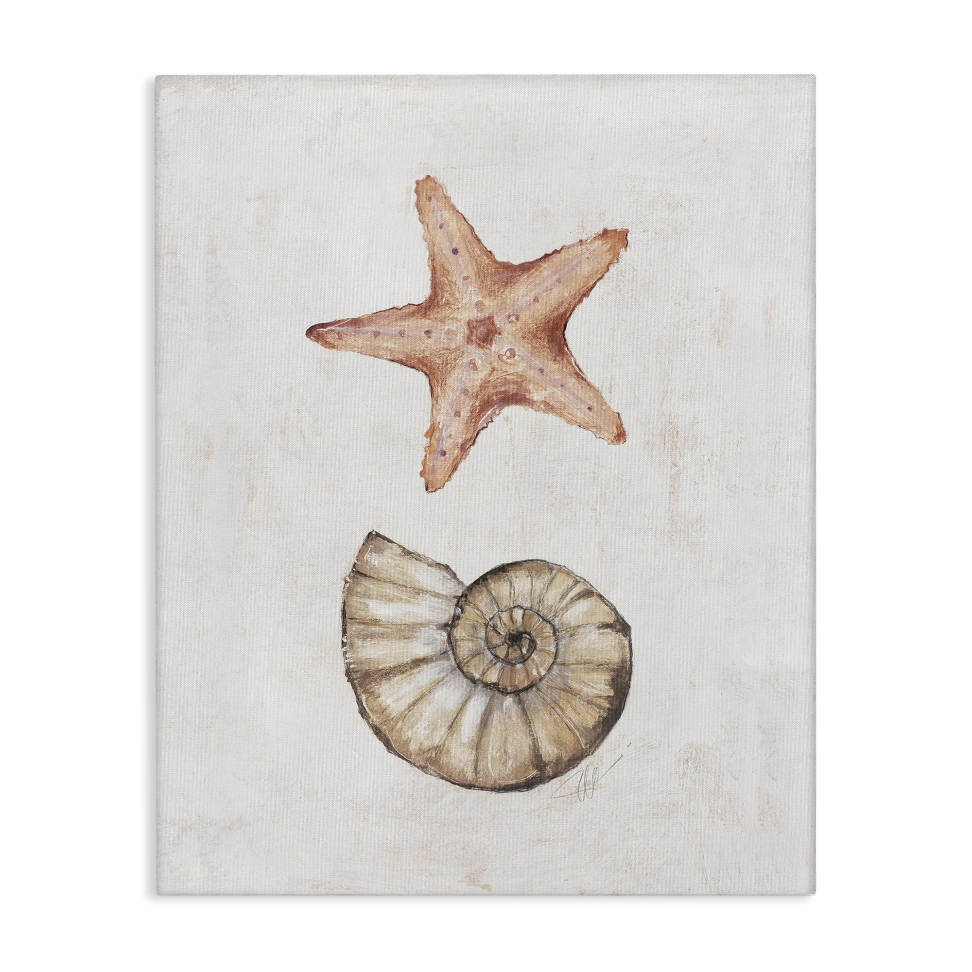 Stupell Industries Vintage Nautical Chart Whale Wall Art - 16"x20" Textured Framed Canvas, Designed By Victoria Barnes