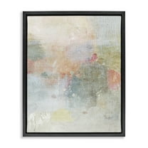 Stupell Industries Subtle Transitioning Abstract Abstract Painting Black Floater Framed Canvas Art Print Wall Art, 17 x 21