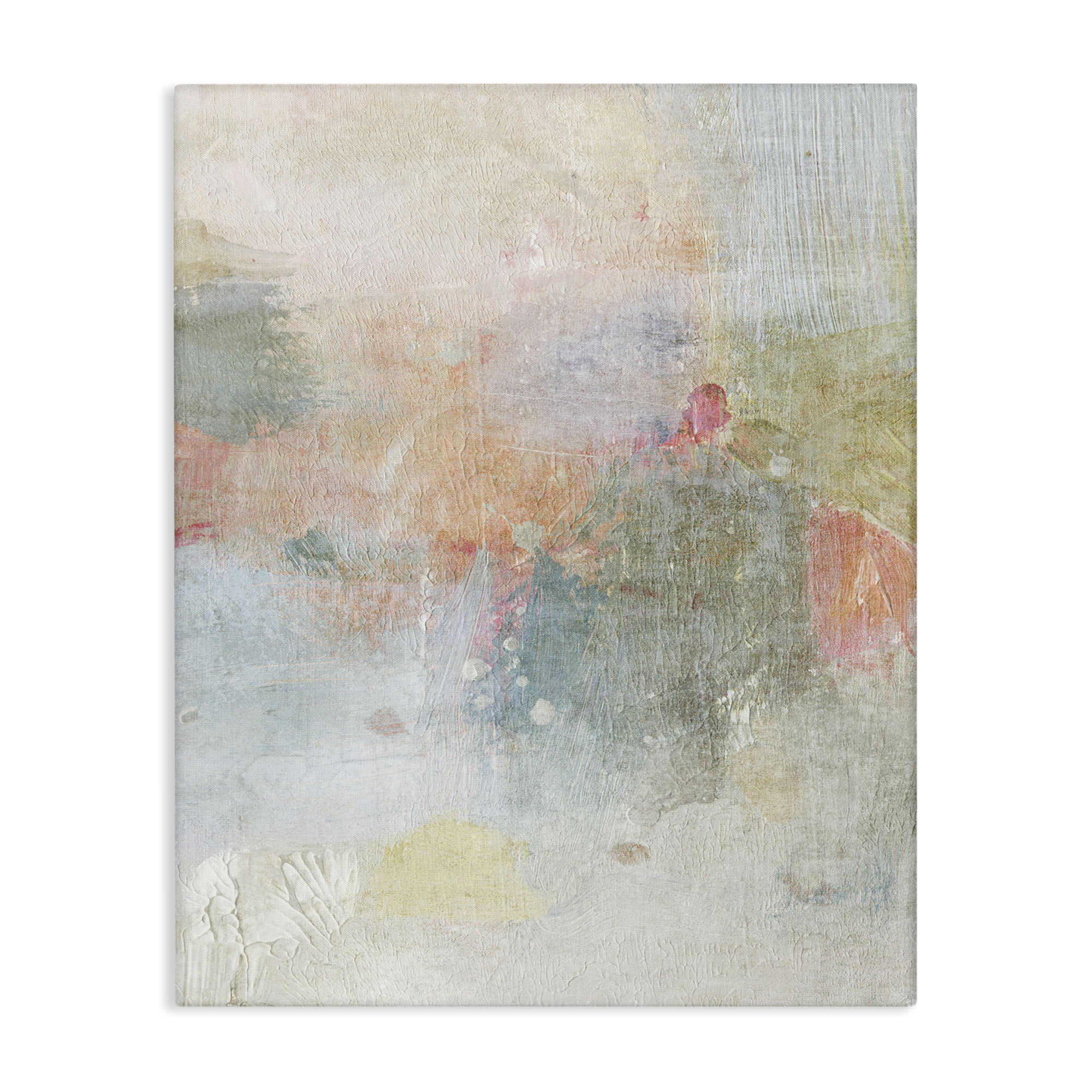 Stupell Industries Subtle Transitioning Abstract Abstract Painting Gallery Wrapped Canvas Art Print Wall Art, 36 x 48