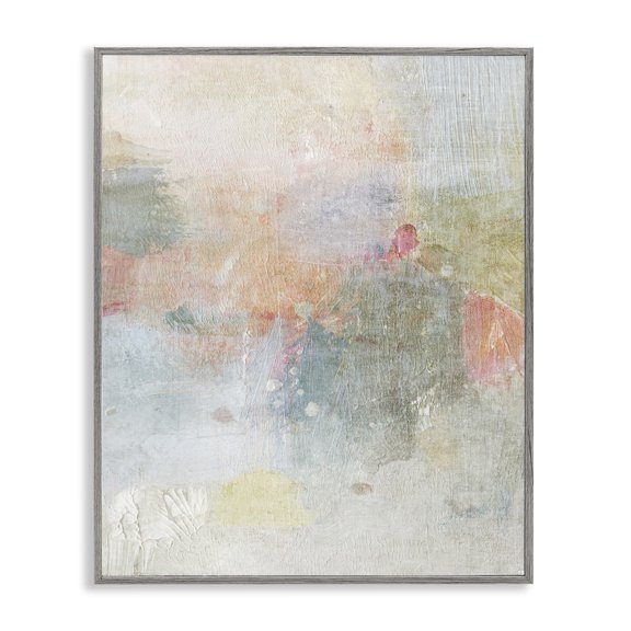 Stupell Industries Subtle Transitioning Abstract Abstract Painting Gray Framed Art Print Wall Art, 24 x 30