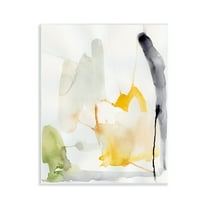 Stupell Industries Subtle Watercolor Splashes Abstract Painting Unframed Art Print Wall Art, 11 x 14