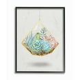 thumbnail image 1 of Stupell Industries Succulent Basket Gold Gray Watercolor Painting Framed Wall Art by Ziwei Li, 1 of 1