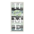 thumbnail image 1 of Stupell Industries Succulent Wreath Welcome Home Sign Green Black Wall Plaque Design by Kim Allen, 1 of 6