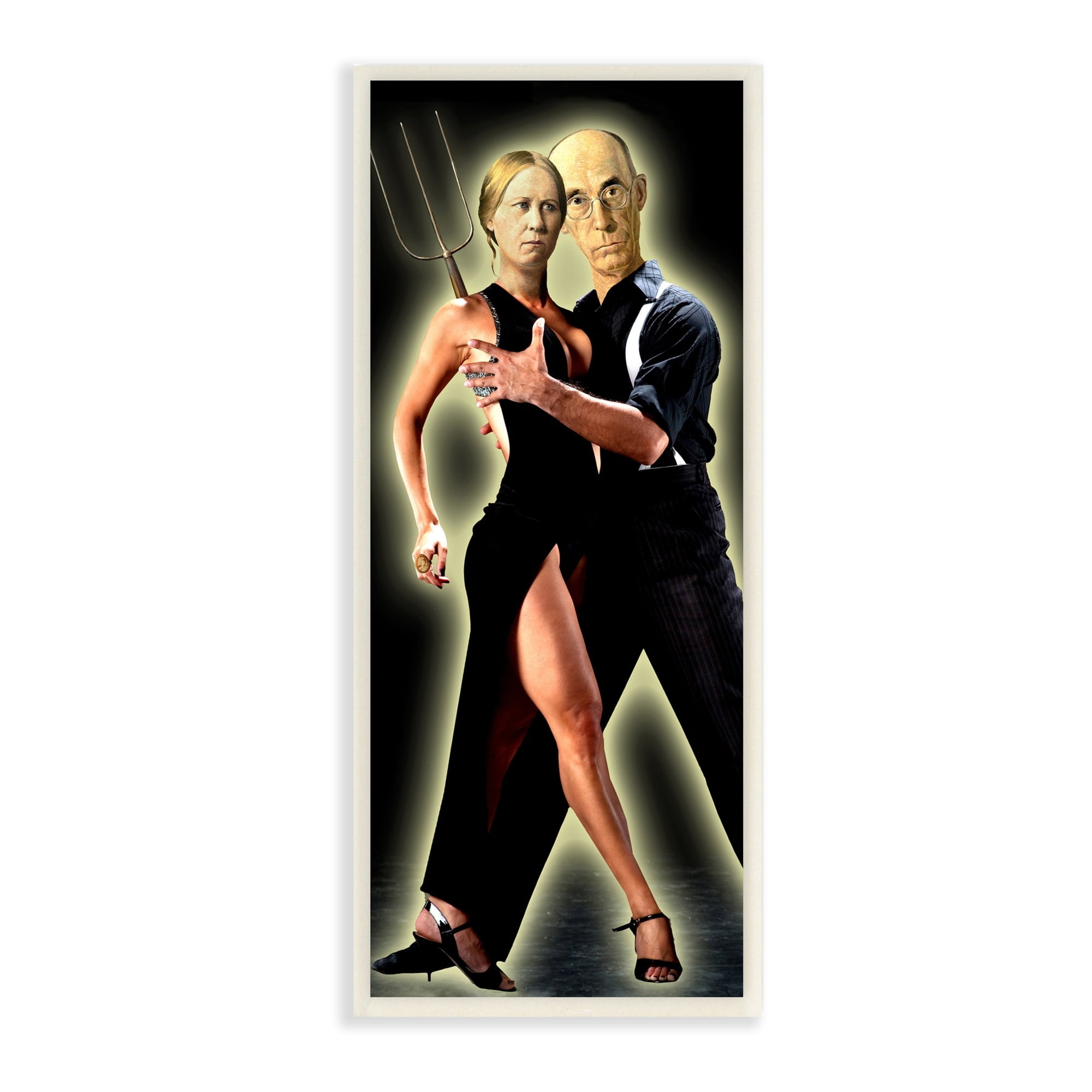 Stupell Industries Sultry American Gothic Tango Dance Parody Wall Plaque by Barry Kite