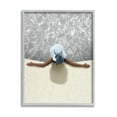 thumbnail image 1 of Stupell Industries Summer Aerial View Person Pool Water Graphic Art Gray Framed Art Print Wall Art, Design by Marcus Prime, 1 of 7