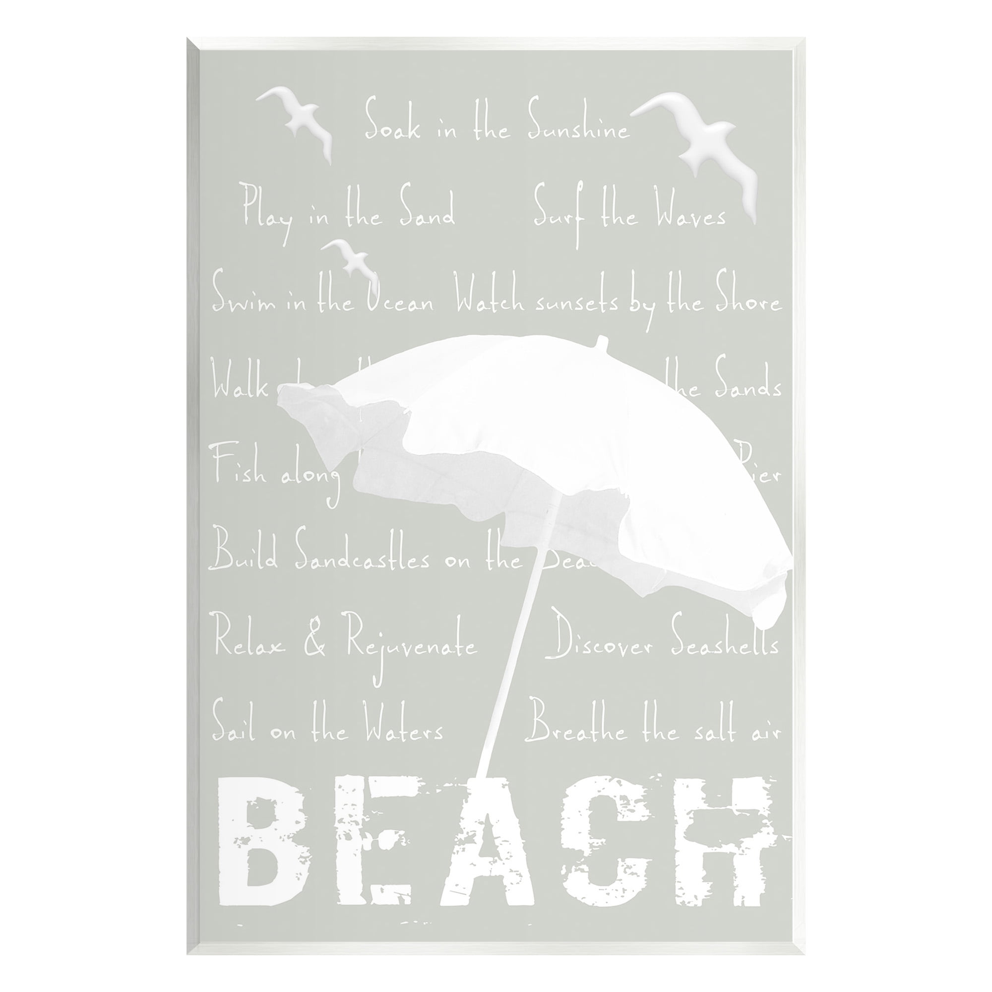 Stupell Industries Summer Beach Activities Animals & Insects Painting Unframed Art Print Wall Art, 10 x 15