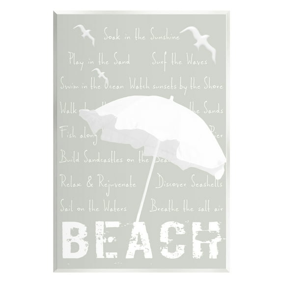 Stupell Industries Summer Beach Activities Animals & Insects Painting Unframed Art Print Wall Art, 10 x 15