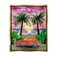 thumbnail image 1 of Stupell Industries Summer Beach Buggy Transportation Painting Gold Floater Framed Art Print Wall Art, 17 x 21, 1 of 10